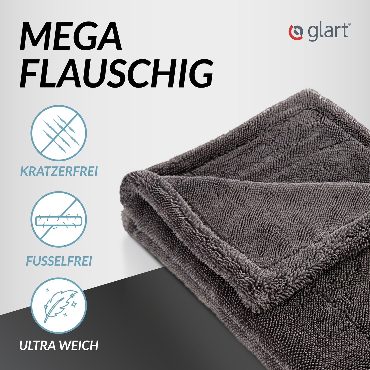 Twist Mikrofaser Trockentuch XXL – saugstark & fusselfrei, 60x40 cm 02